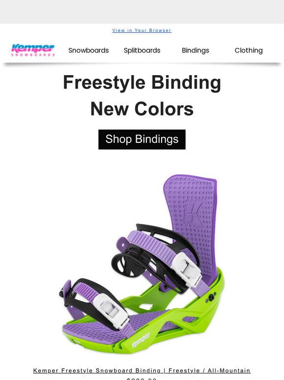 The New Freestyle Binding Colorways are In!