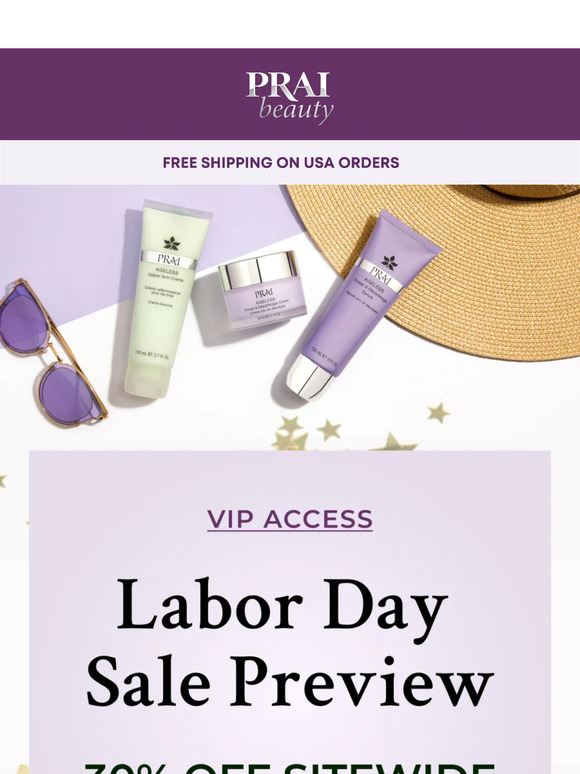 Kick off Labor Day early with sitewide savings! ✨