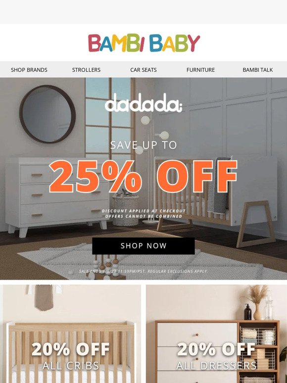 🤩 Save up to 25% OFF Dadada furniture!