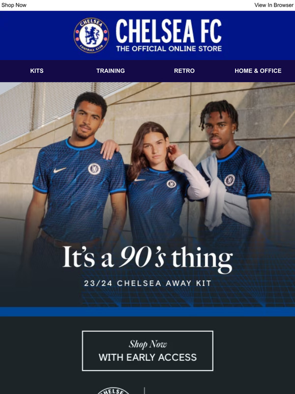 Chelsea Megastore Your New 23/24 Away Kit Early Access! Milled