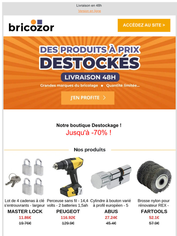 💥Destockage : jusqu'à -70%