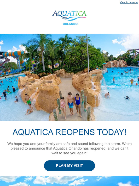 SeaWorld Parks 🔵 Aquatica Reopens Today! Milled