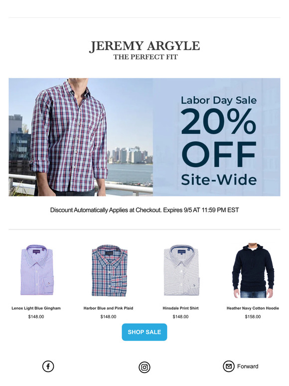 20% OFF For Labor Day