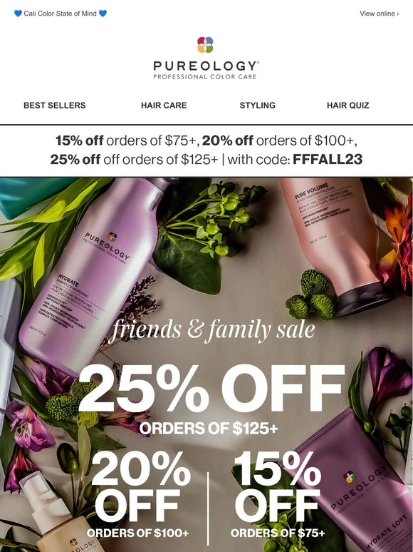 25% OFF Friends & Family Early Preview ☀️