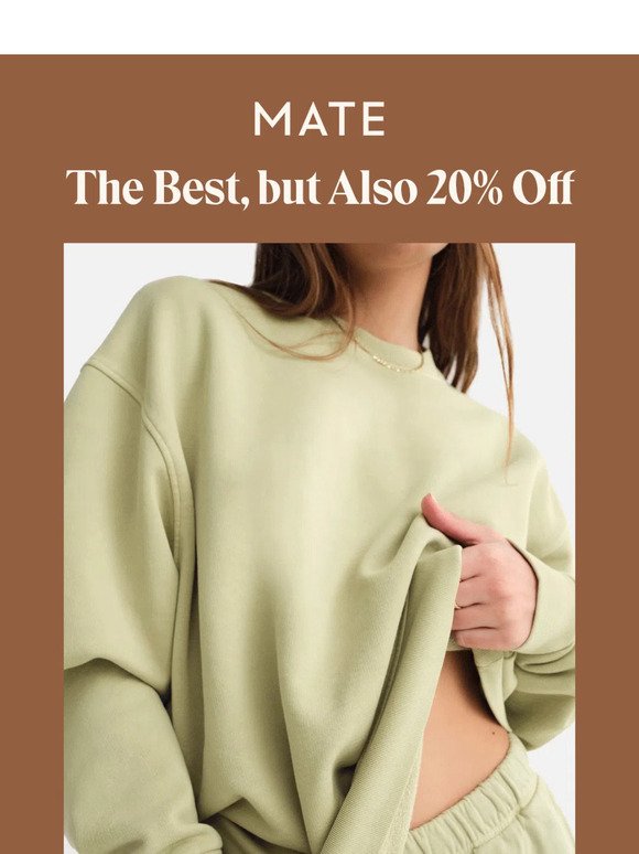 THE BEST IS 20% OFF