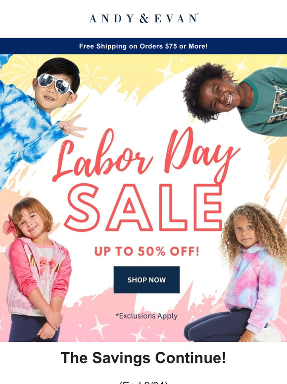 Labor Day Sale Continues! Up to 50% OFF 🎉