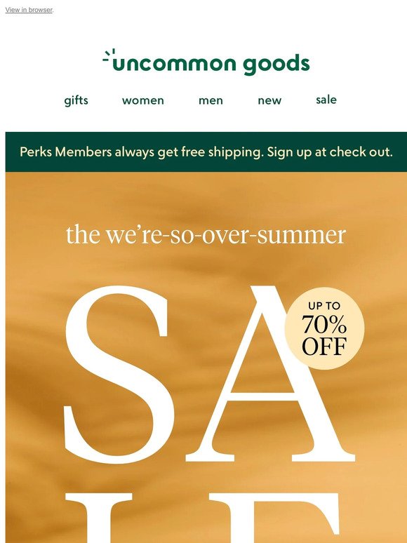 The we’re-so-over-summer sale