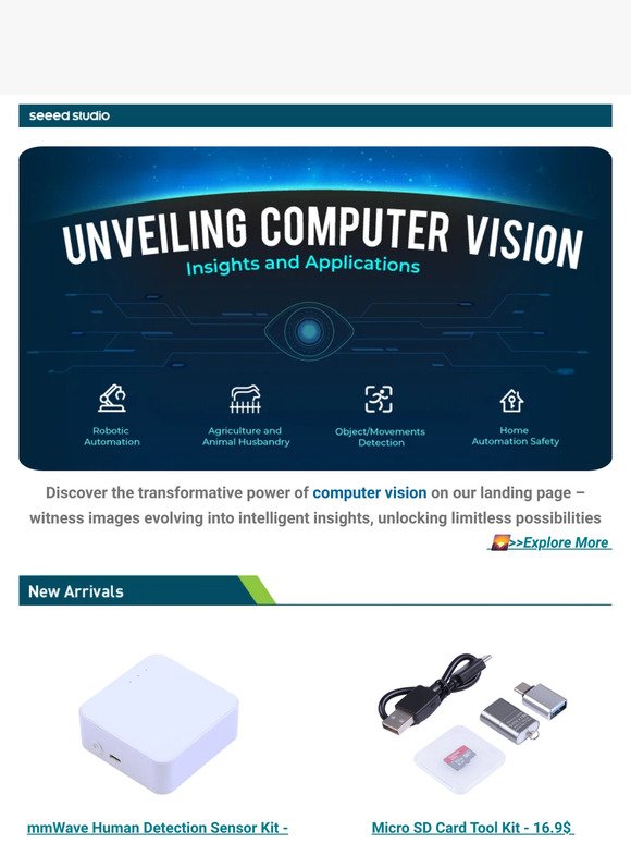 💫Seeed's Vision in Computer Vision🎉Rasberry Pi 4B limited stock, Shop Now!🔑Tired of losing your Key? Check solution!