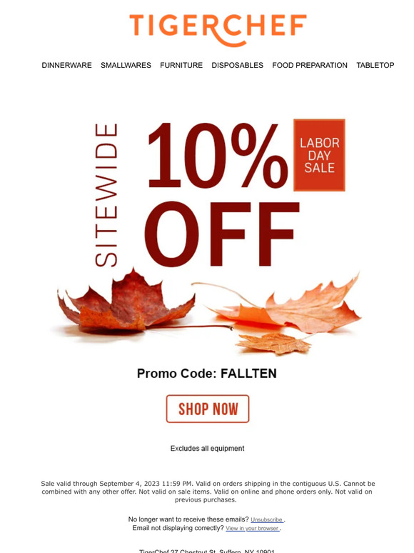 Labor Day sale starts NOW!