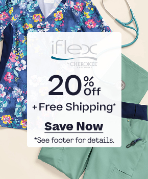 iflex by Cherokee 20% Off, plus Free Shipping, Save Now