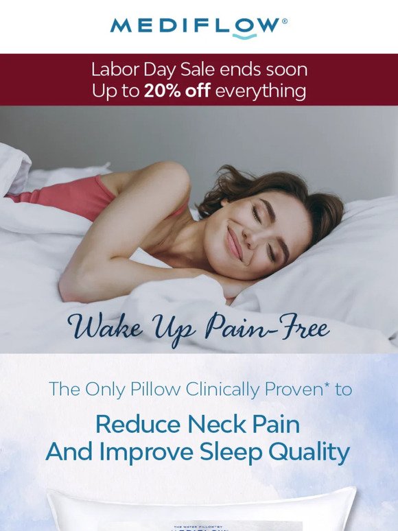 🏷️Now On Sale: Wake Up Pain-Free With Your Water Pillows