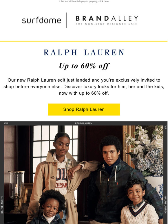 Ralph Lauren has landed