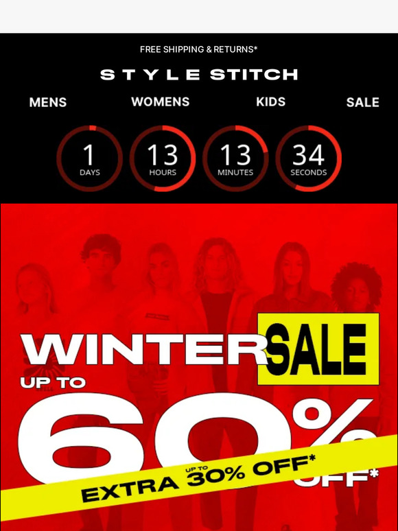 EXTENDED: TAKE A FURTHER UP TO 30% OFF*