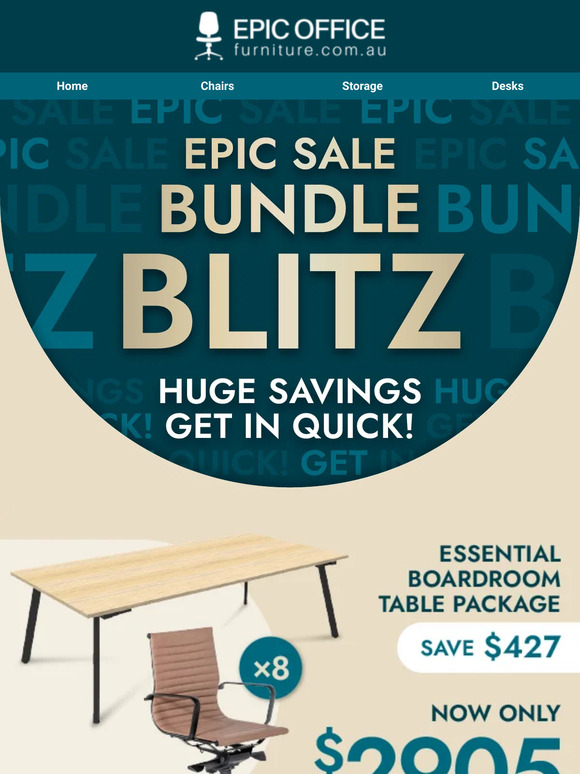 Epic Office Furniture EVERYTHING you need on a budget! SAVE BIG! Milled