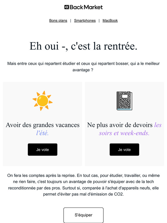 ❓ La grande question.