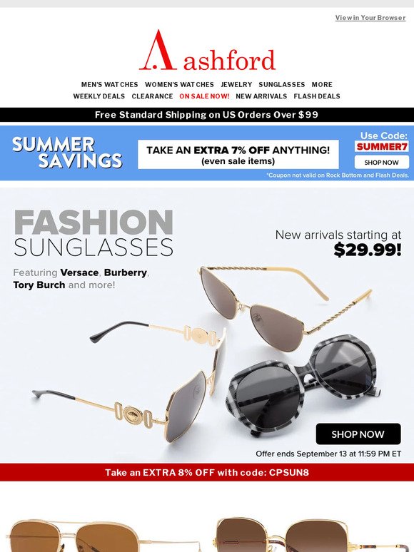 Fashion Sunglasses starting at just $29.99