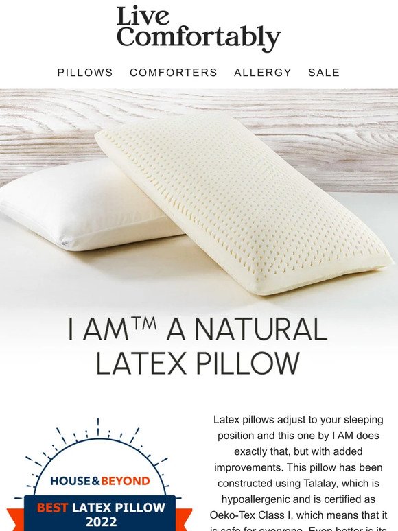 Snuggle Up With Our Best-Selling Latex Pillow!