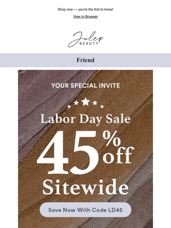 Inside: Invite Only Access to the Early Labor Day Sale 😎