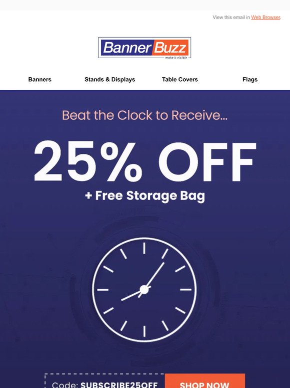 🔥 Last Chance for 25% Off + Free Storage Bag