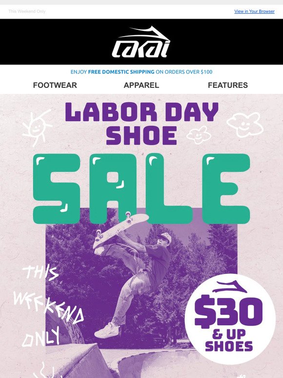 Labor Day Sale Starts Now! $30 Shoes