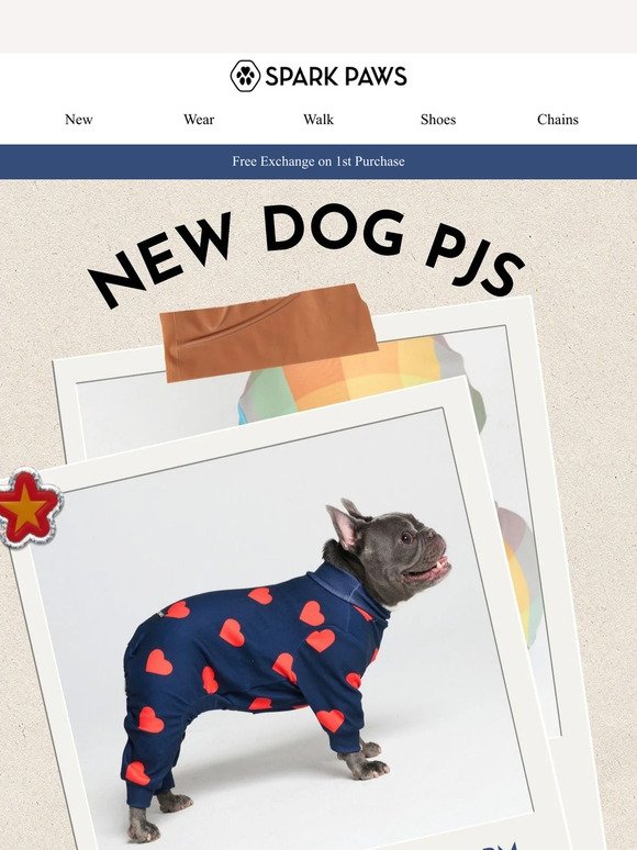 New Arrival: Dog PJs! 😍 Cuteness Alert