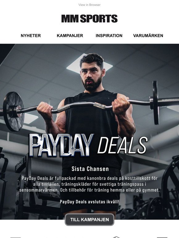 Sista chansen Payday deals 🔔