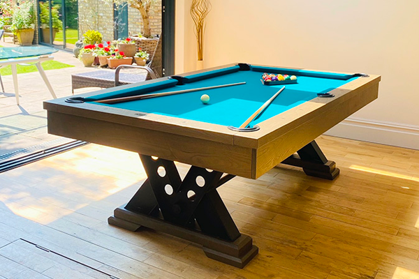 Signature Visconti Silver Mist American Pool Dining Table