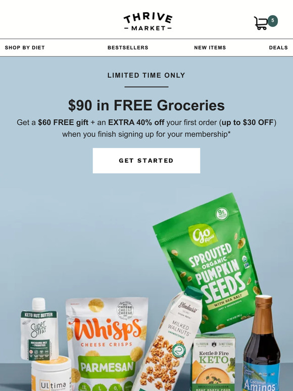 This is a BIG deal. Get $90 in FREE groceries 🙌