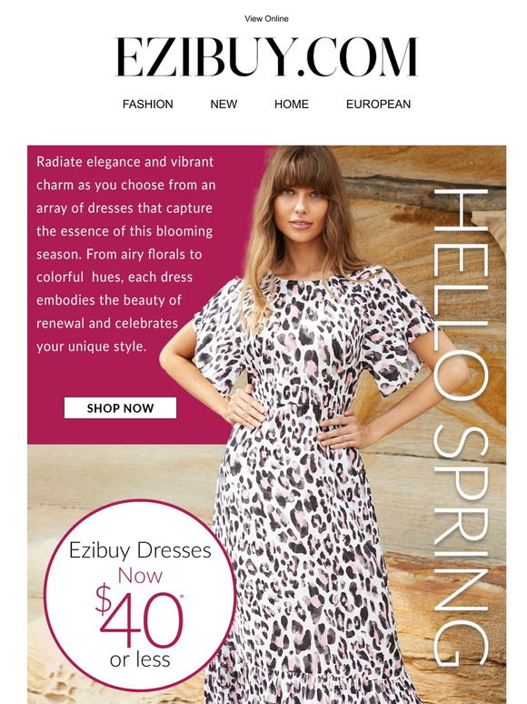 EziBuy: Say hello to Spring with $40 Dresses πΈ | Milled