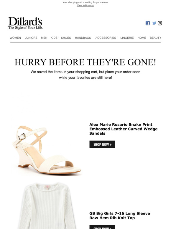 Hurry before they're gone!