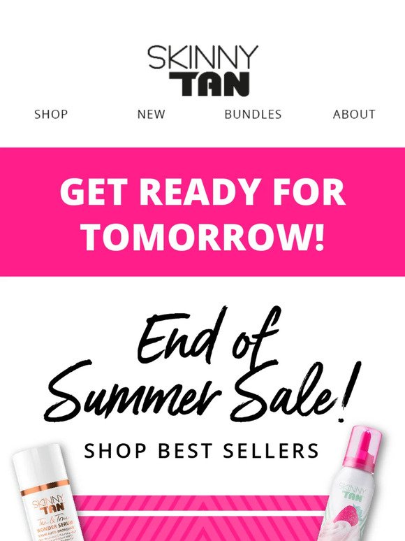 Beat the Heat! ☀️ End of Summer Sale Starts Tomorrow!