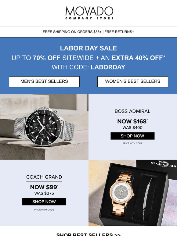 Coach, Movado Company Store