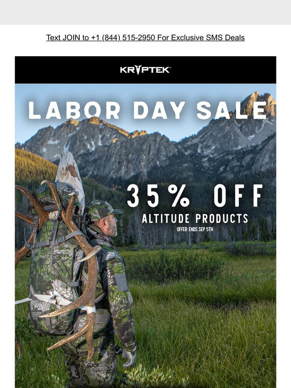 🔥Labor Day Sale - 35% OFF Altitude Products🔥