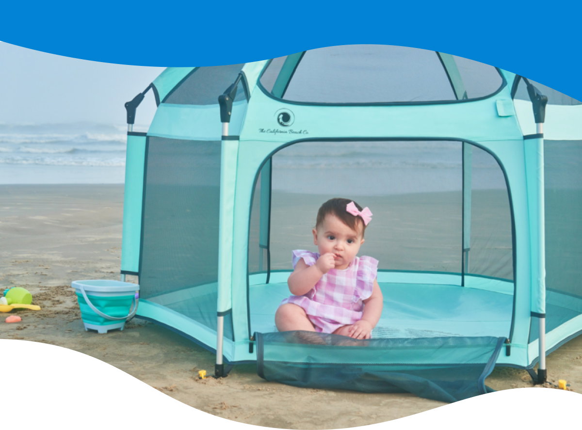 Image of a baby inside the Playpen