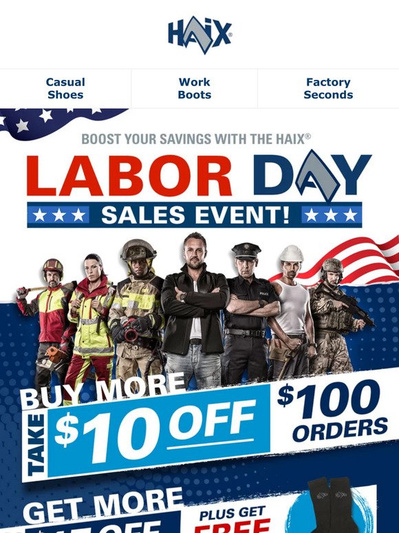 HAIX Labor Day Sales Event is Here!