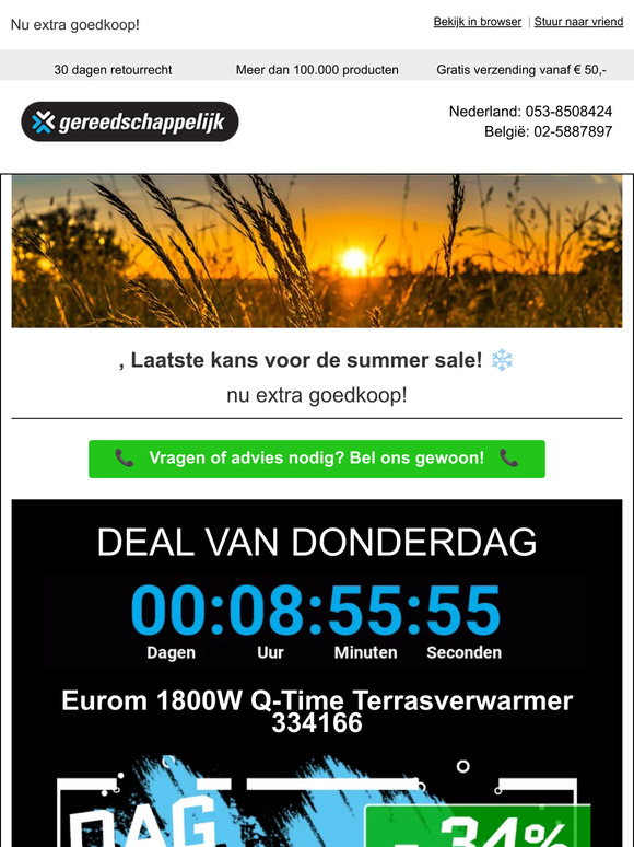 , Laatste kans voor de summer sale! ❄️