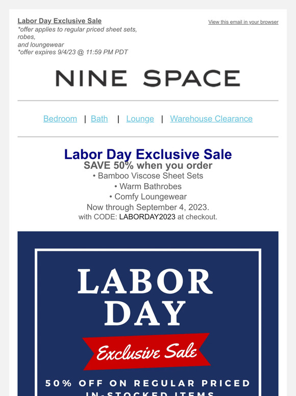 Exclusive Sale this Labor Day is Now On!😉
