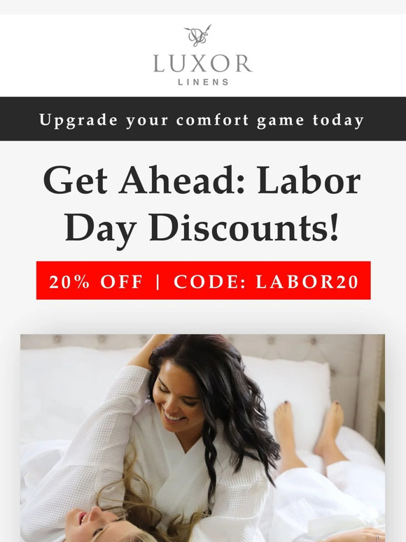 ⏰ Early Labor Day Sale