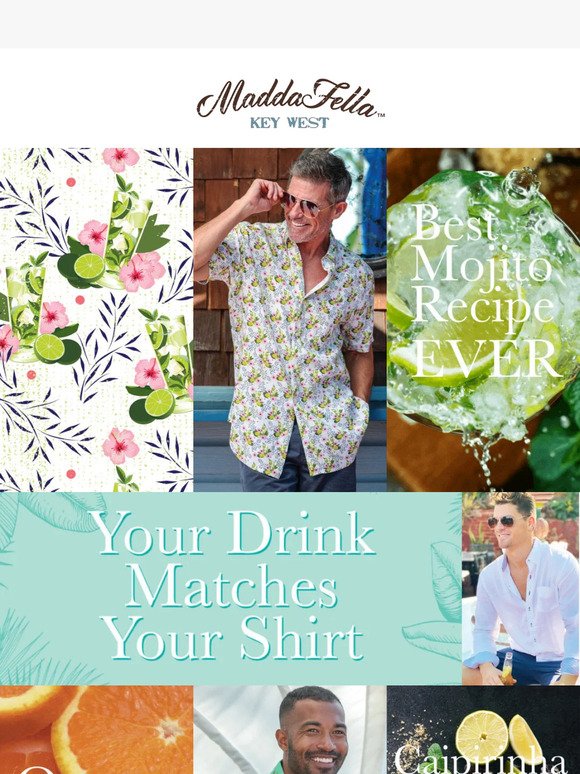 Your Shirt Matches Your Drink! 🍹