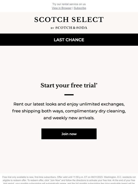Ends today! Your FREE month is waiting