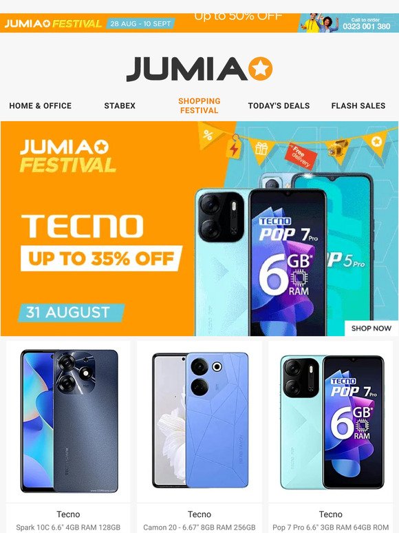 ✨Get a new Tecno phone. Up to 35% OFF!