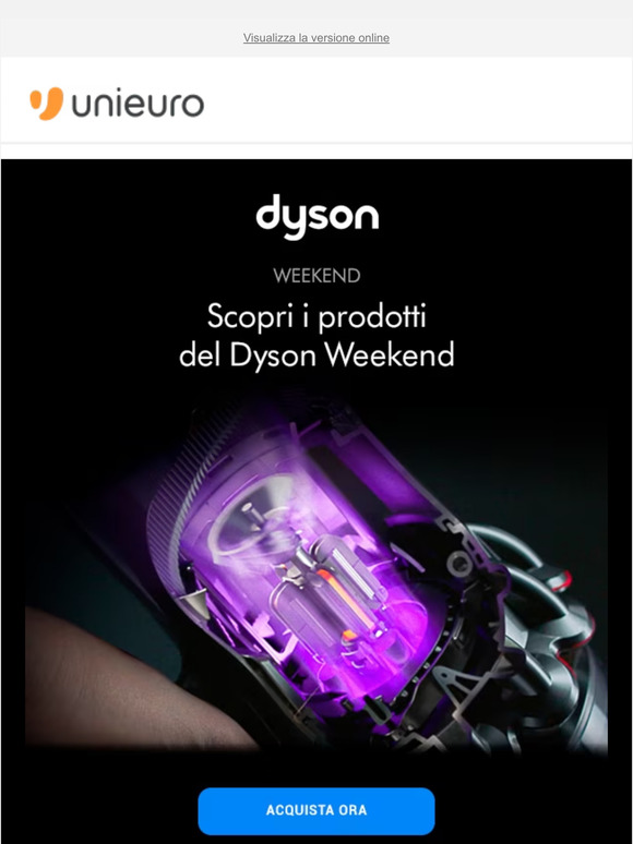 💪 DYSON WEEKEND: affrettati a scegliere la migliore tecnologia!