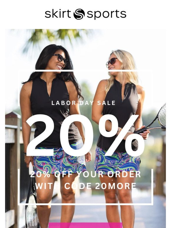 20% Off Your Order with code 20MORE