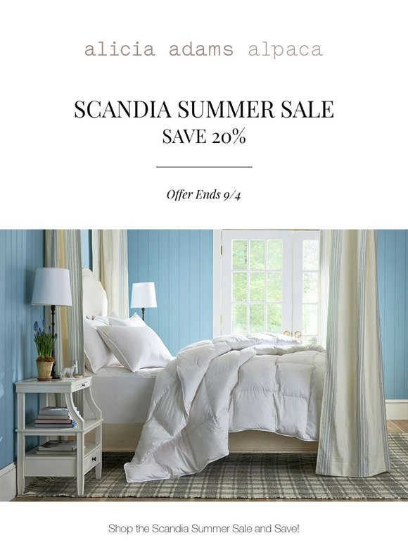 🧺 Save 20% - Scandia Summer Sale Ends Soon - Don't Miss Out!