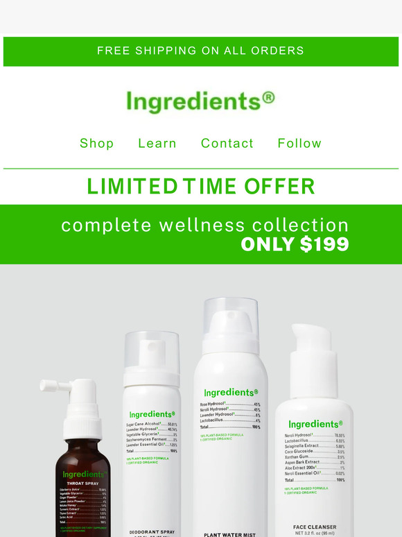 Live Better Now- Wellness Collection Sale