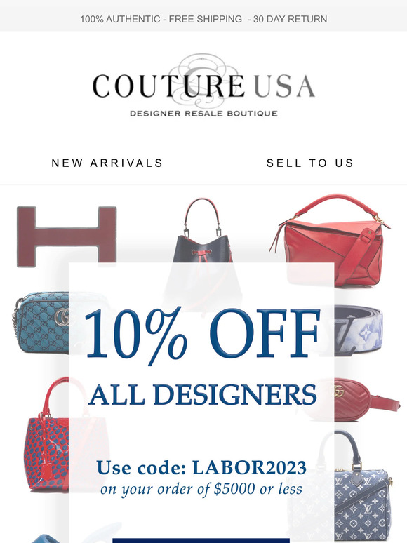 10% OFF for Labor Day!