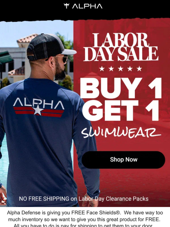 Buy 1 Get 1 Free Labor Day Sale