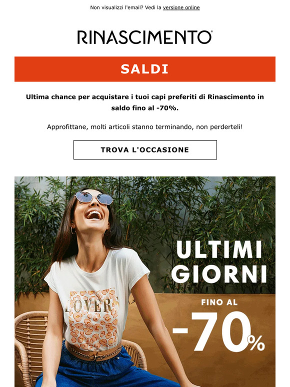 Rinascimento on sale online saldi