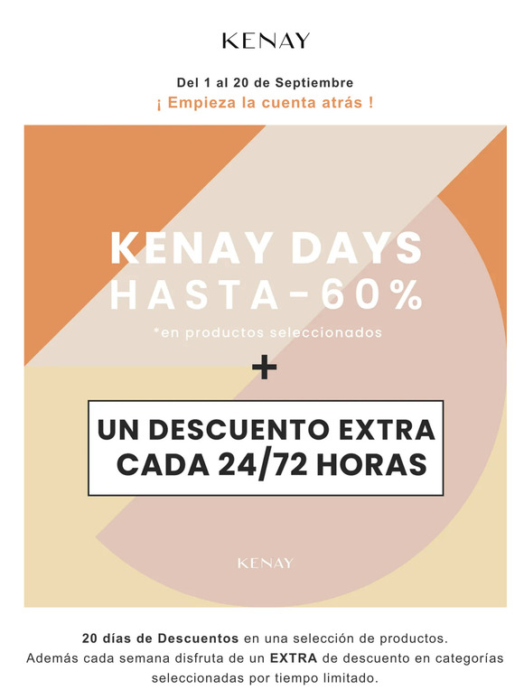 KENAY DAYS · Empieza la Cuenta Atrás ⏱️ 20 días