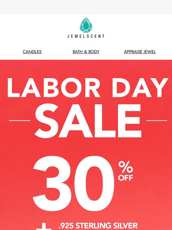 Labor Day Sale: 30% Off + Free  Sterling Silver Earrings